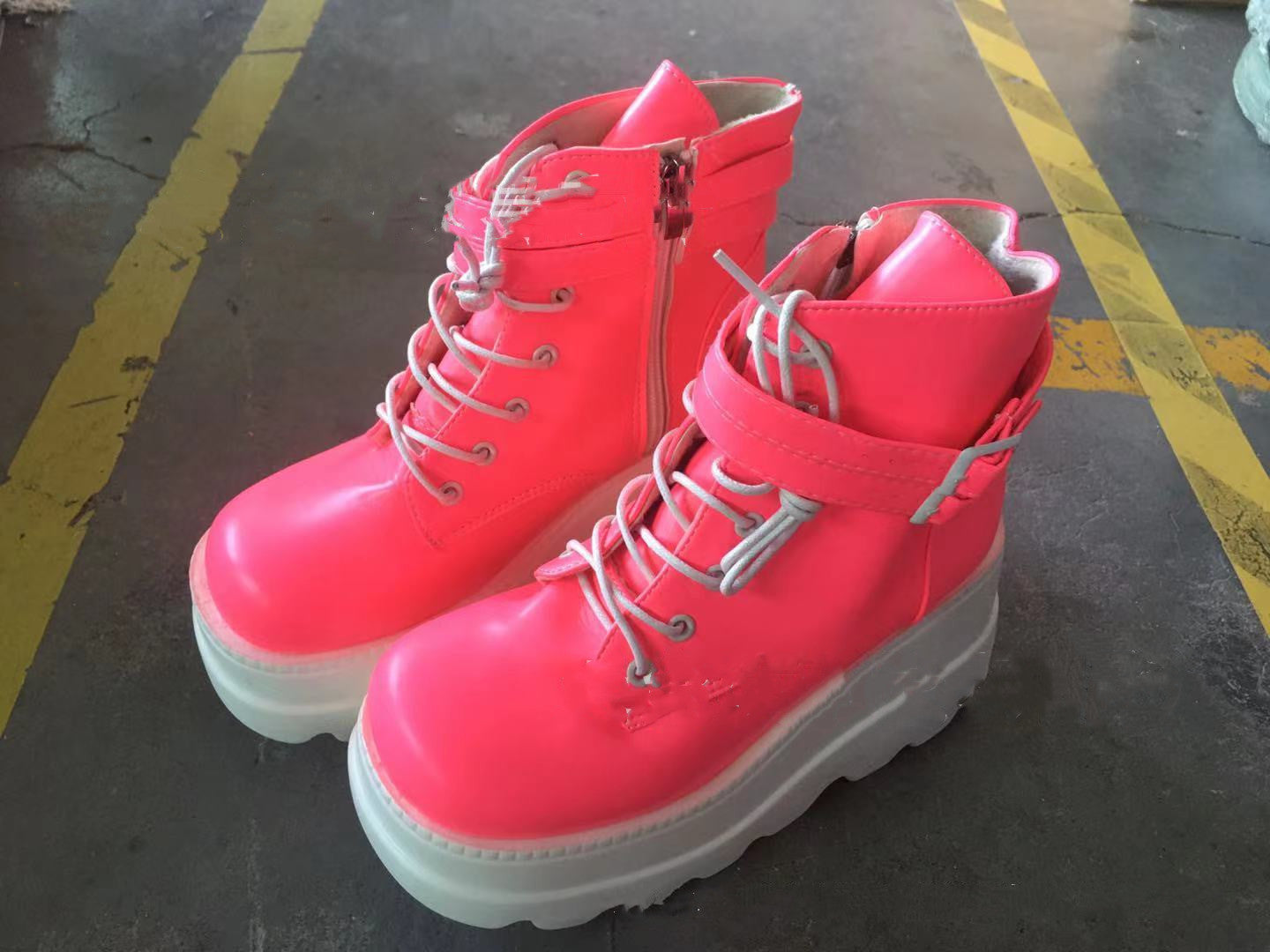 Women's Dark Gothic Wedge Platform Ankle Boots