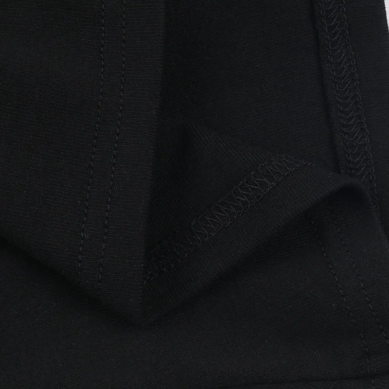 Goth Black Lace Trim Long Sleeve T-Shirts Vintage Sexy Lace-up Square Collar Tops with Choker Cross Women Autumn Tees