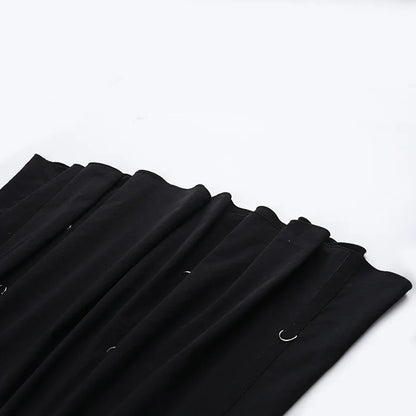 Goth Streetwear Gothic Skirt Women Harajuku Emo Alternative Grunge High Waist Bandage A-line Skirts Y2k E-girl Indie Clothes