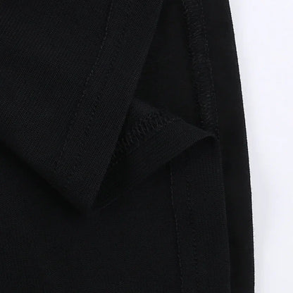 Gothic See Through Angel Graphic Print T-shirt for Women Goth Punk Slim Fit Sexy Mesh Y2k Long Sleeve Grunge Transparent